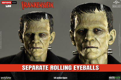 Frankenstein’s Monster Figure with Castle Wall Diorama – 1:6 Scale Display