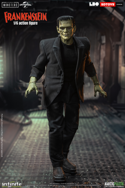 Frankenstein’s Monster Figure with Castle Wall Diorama – 1:6 Scale Display