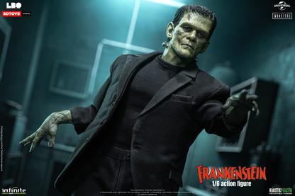 Frankenstein’s Monster Figure with Castle Wall Diorama – 1:6 Scale Display
