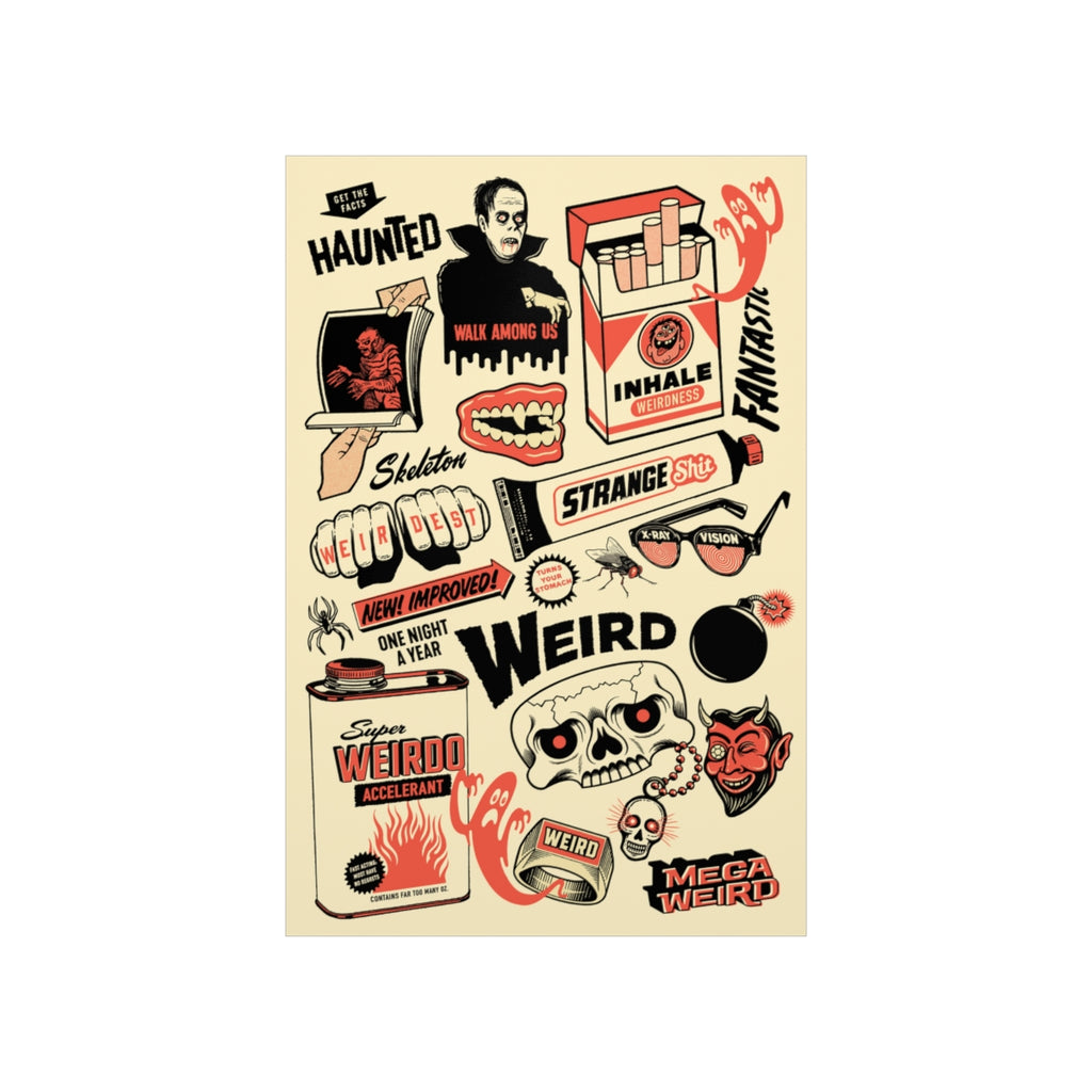Mega Weird© "Club Collage" poster