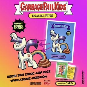 Garbage Pail Kids - 2022 - BRONY TONY - Limited Edition Glow in the Dark Enamel Pin and Trading Card