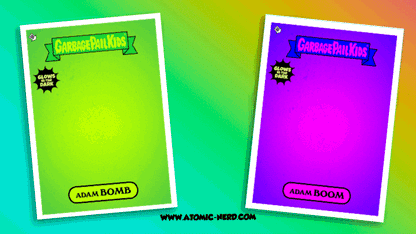 Garbage Pail Kids - 2022 - ADAM BOMB - Limited Edition Glow in the Dark Enamel Pin and Trading Card