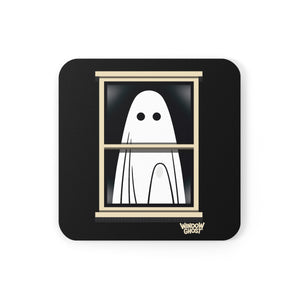Window Ghost - Cork Back Ghoster Coaster