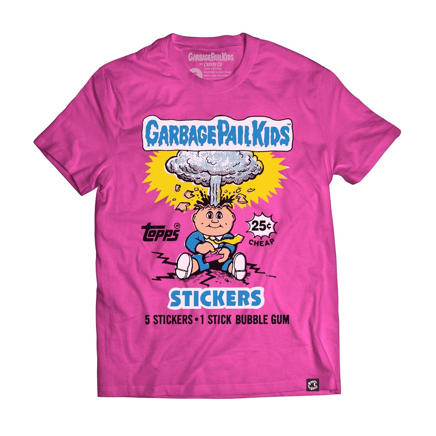 Garbage Pail Kids, Stickers T-shirt, Adam Bomb, Wax Pack Series 1
